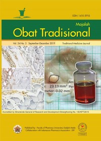 Majalah Obat Tradisional Vol.24 No.3 September-December 2019