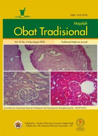 Majalah Obat Tradisional Vol.25 No.2 May-August 2020