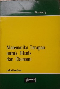 Matematika Terapan untuk Bisnis dan Ekonomi