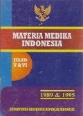 Materia Medika Indonesia (Jilid V-VI)