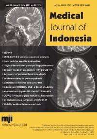 Medical Journal Of Indonesia Vol.30, Issue 2 June 2021