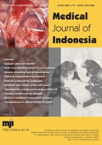 Medical Journal Of Indonesia Vol.30, Issue 3 September 2021