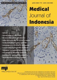 Medical Journal Of Indonesia Vol.30, Issue 4 December 2021
