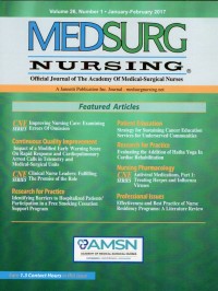 Medsurg Nursing Vol. 26 Number 1 January-February 2017