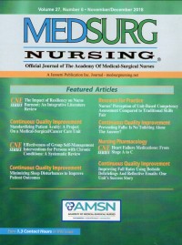Medsurg Nursing Vol. 27 Number 6 November-December 2018
