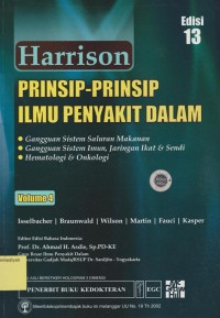 Prinsip-Prinsip Ilmu Penyakit Dalam HARRISON ed.13 Vol.4