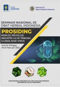 Prosiding Seminar Nasional Obat Herbal Indonesia : Menuju Revolusi Industri 4.0 di Tengah Globalisasi Virus