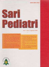 Sari Pediatri Vol.11 No.2 Agustus 2009