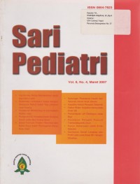 Sari Pediatri Vol.8 No. 4 Maret 2007