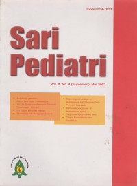 Sari Pediatri Vol. 8 No. 4 Mei 2007
