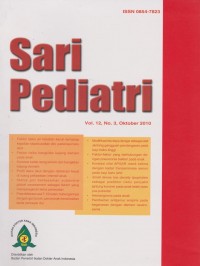 Sari Pediatri Vol.12 No.3 Oktober 2010