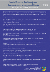 Media Ekonomi dan Manajemen Volume 38 No 1 January 2023