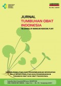 Jurnal Tumbuhan Obat Indonesia = The Journal of Indonesian Medicinal Plant Volume 14 No 1, Juli 2021