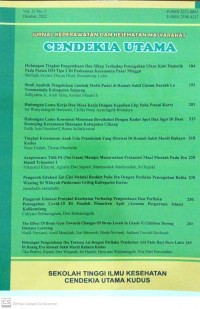 Jurnal Keperawatan dan Kesehatan Masyarakat Cendekia Utama Volume 11 No. 3 Oktober 2022