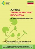Jurnal Tumbuhan Obat Indonesia = The Journal of Indonesian Medicinal Plant Volume 15 No.1, Juli 2022