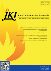 JKI = Jurnal Keperawatan Indonesia Volume 25 No 1 March 2022