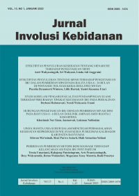 INVOLUSI: Jurnal Ilmu Kebidanan Vol.13 No.1, Januari 2023