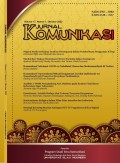 Jurnal Komunikasi Volume 17, Nomor 1 Oktober 2022