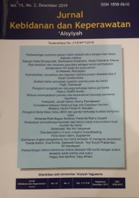 Jurnal Kebidanan dan Keperawatan 'Aisyiyah Vol. 15 No. 1 Juni 2019