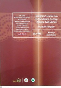 Panduan Pengajar : Integrasi Gender dan HAM dalam Konsep Asuhan Kebidanan