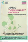 Jurnal Tumbuhan Obat Indonesia = The Journal of Indonesian Medicinal Plant Volume 15 No.2, Desember 2022