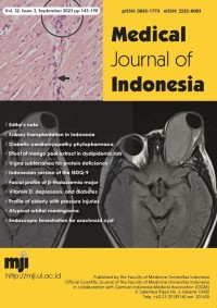 Medical Journal Of Indonesia Vol.32 Issue 3 September 2023